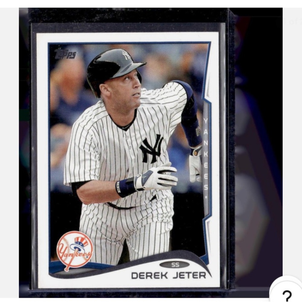 4 Topps Derek Jeter Yankees Cards- Black and White